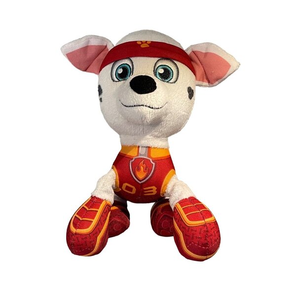 Paw Patrol plush Marshall Dalmatian Fire dog 7" Stuffed Animal Puppy Sewn Eyes - Picture 1 of 6